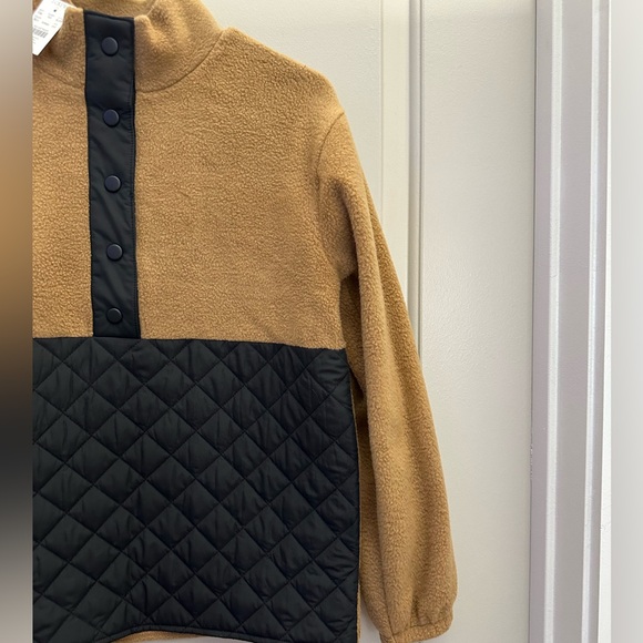 J. Crew Factory Quilted Sherpa Half Zip - Picture 14 of 16